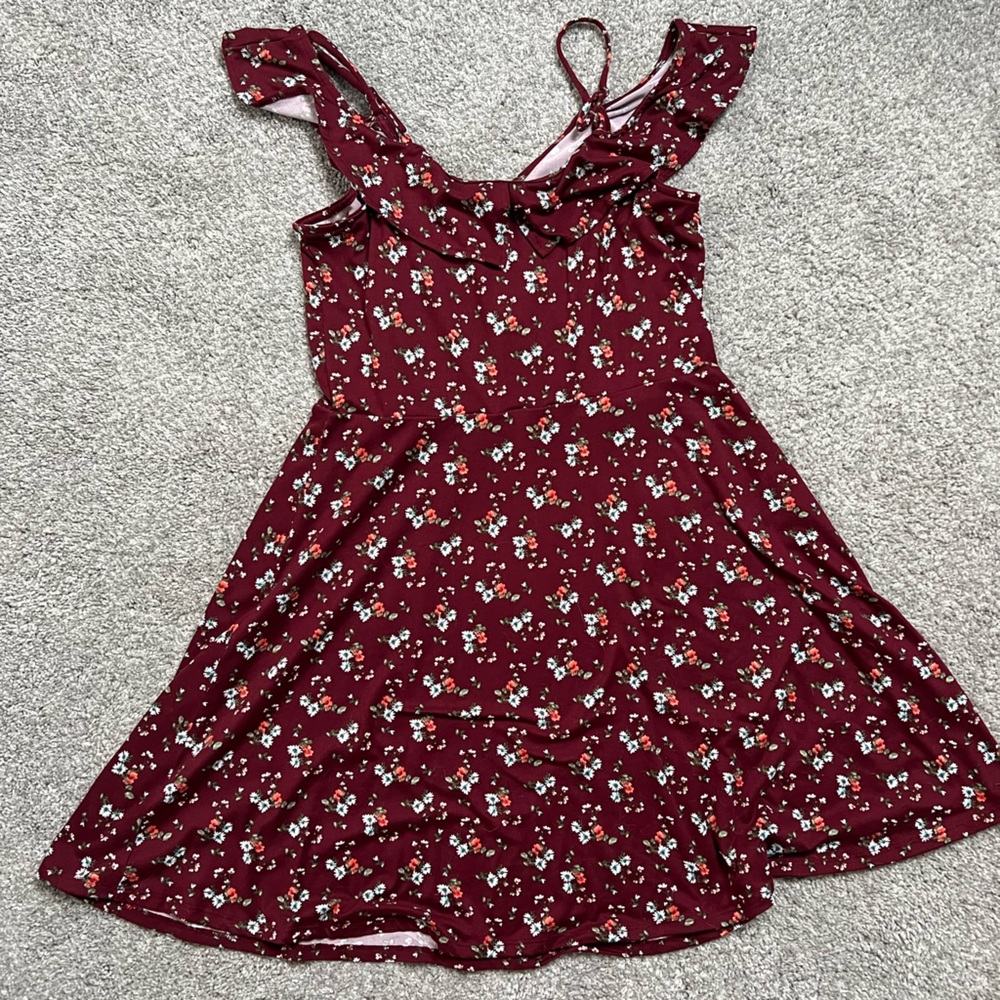 Fortune & Ivy Mercedes Knit Cold Shoulder Dress - Picture 5 of 5